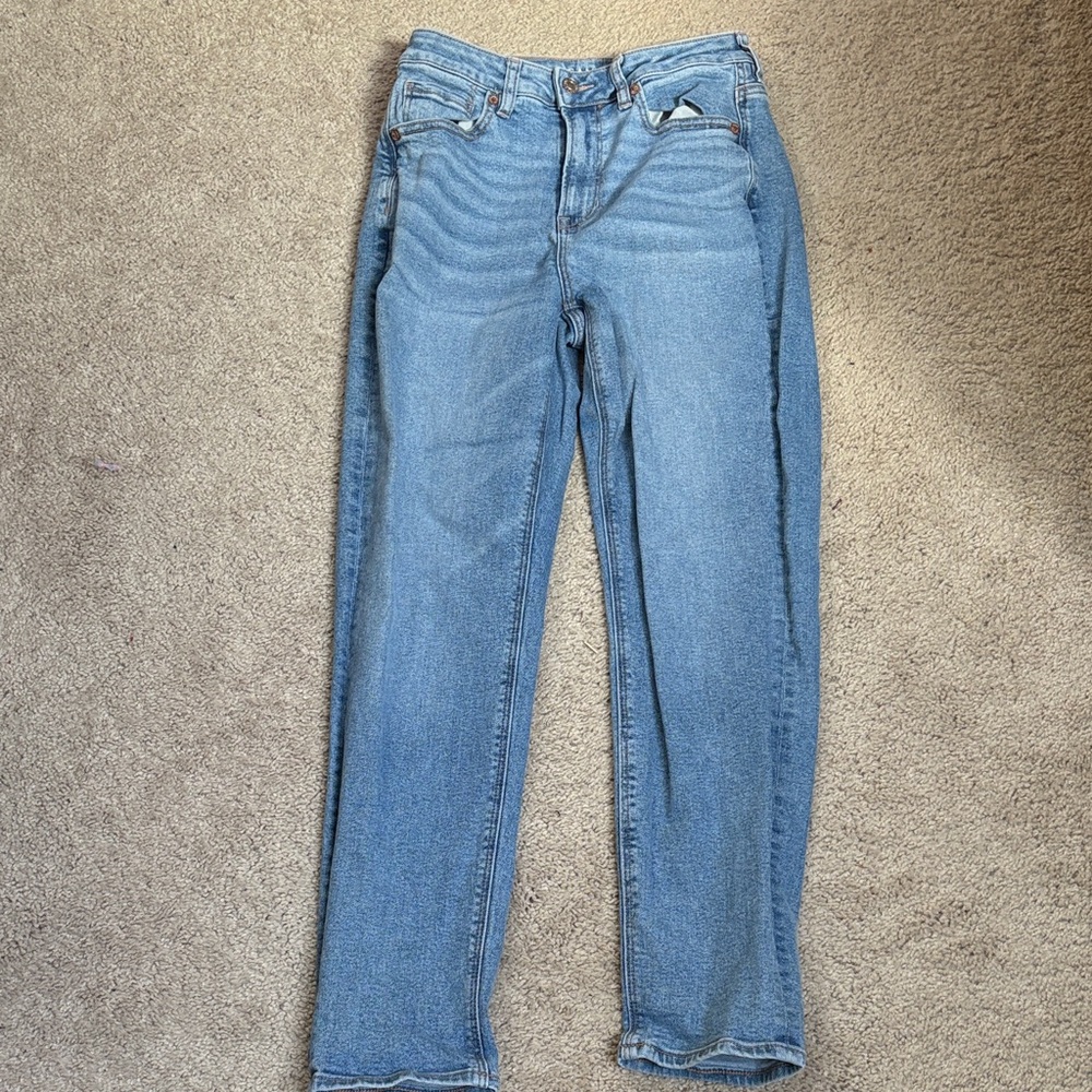 American Eagle Outfitters Light Blue Straight Leg Jeans
